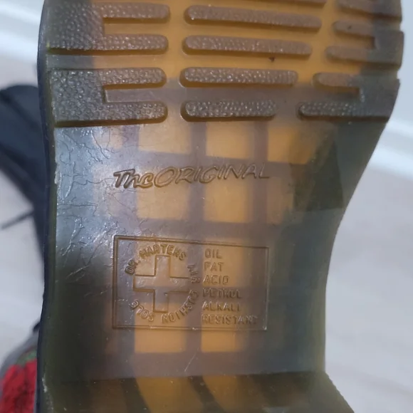 Dr Martens Womens Boots EU37 UK4 US6 Vonda Embroidered Red Roses 14 eyelet Black - Picture 12 of 16